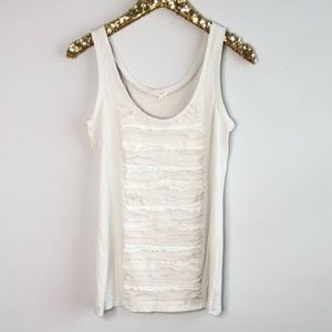 NWT [J. Crew] ruffle tiered tank top #H04